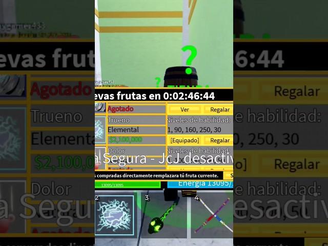 Trueno en Stock en Blox Fruits 23 de Agosto del 2024 