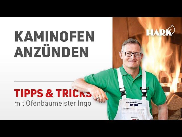 Kaminofen anzünden | HARK ECOplus Ofen richtig anfeuern