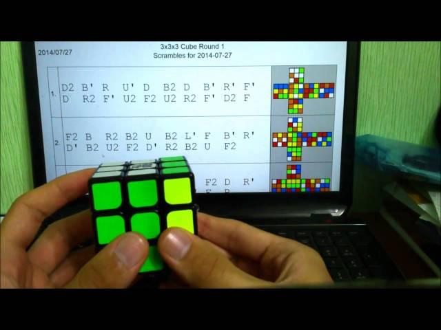 How to scramble Rubik's Cube/Как скрамблить(перемешивать) кубик Рубика