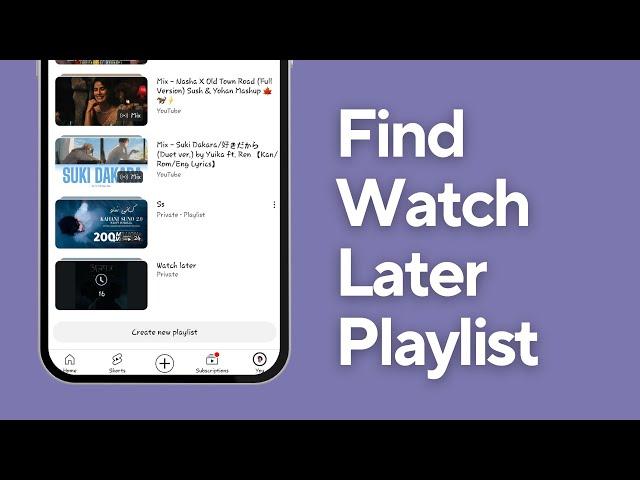 How To Find Watch Later Playlist On YouTube | 2024 Full Guide