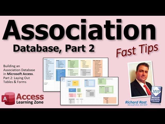 Microsoft Access Association Database, Part 2: Laying Out Tables & Forms