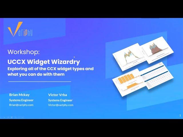 Webinar: CCX Widgets 101