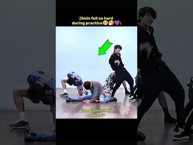When Jimin fell so hard during dance practice #bts #kpopedit #jimin #jiminbts #kpop #btsshorts
