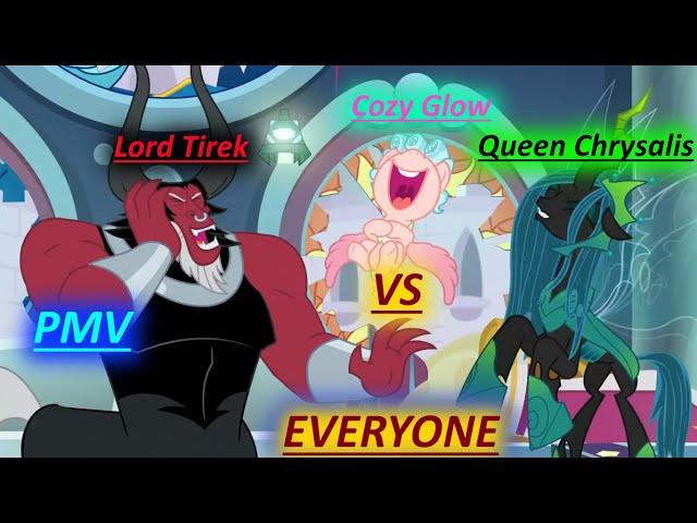 【PMV Villains MLP】Cozy glow and Tirek and Chrysalis Vs Everyone - Falling Inside The Black