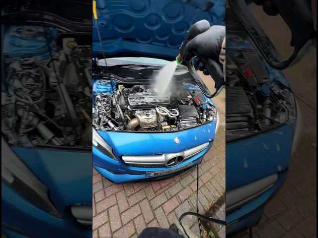 HOW TO clean your Engine Bay the RIGHT way! #asmr #satisfying #cleaning #detailing