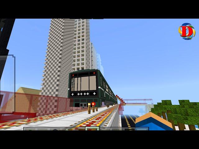 Приехал в Дубай и покатался в МЕТРО  В МАЙНКРАФТ - SUBWAY Dubai IN MINECRAFT