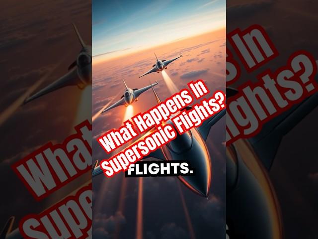 What Happens In Supersonic Flights #science #history #viralvideo #facts #didyouknow #aviation