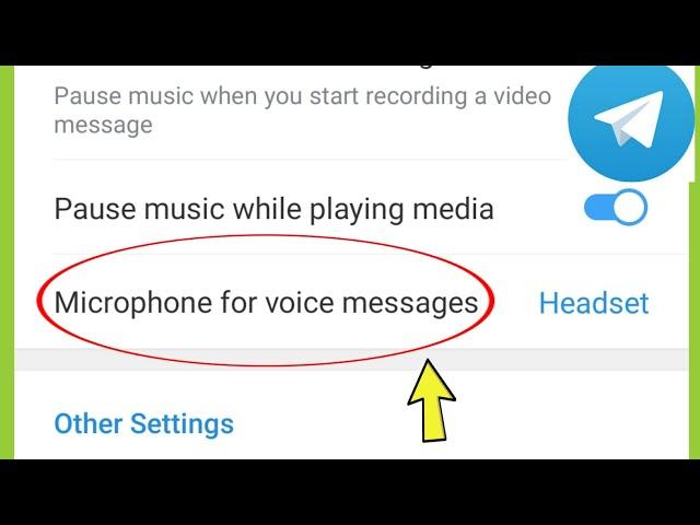 Telegram | Microphone for voice messages | Built-In & Headset (if connected)