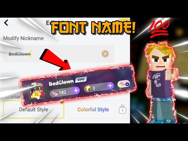 How to Get + Put FONT NAME in BLOCKMAN GO?!  || #bedwars #blockmango