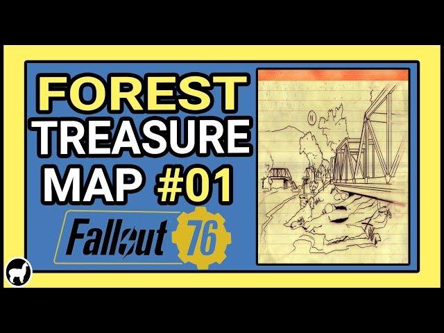 Fallout 76 | How to Solve Forest Treasure Map #01 | Fallout 76 Treasure Maps | Forest 01