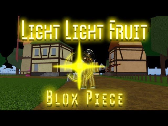 Light Light fruit showcase in Blox Piece ! New One piece Game !