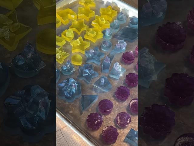 Making Edible Crystals  kohakutou  #crystalcandy #ediblecrystals #candymaking #cookwithme