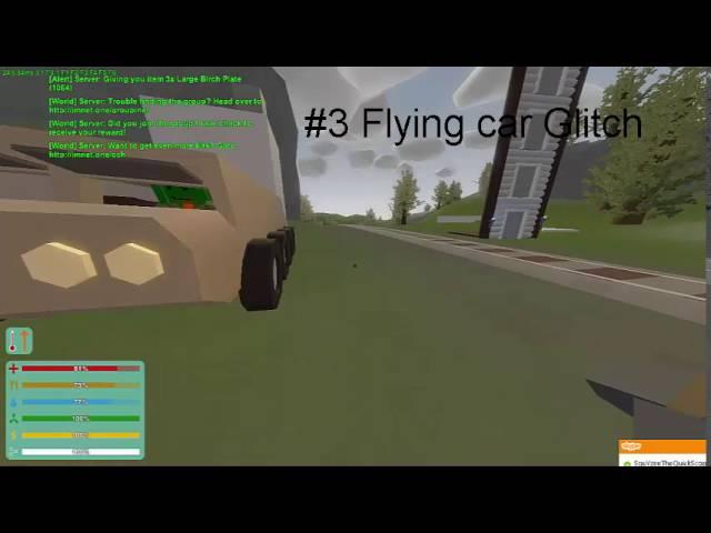 Unturned Top 6 Best Glitches//Unraidable base|Flying car|Elevator\\  (all glitches patched)