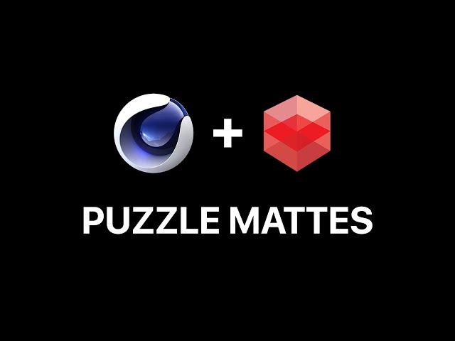 Rendering Puzzlemattes in Cinema 4D R21 with Redshift 3D