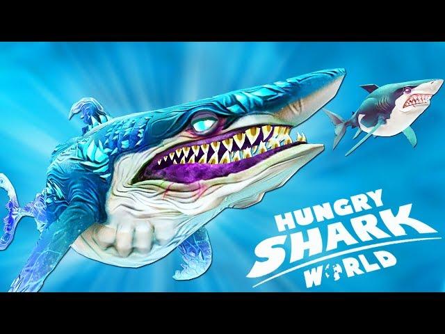 ЛЕДЯНАЯ АКУЛА НАПАДАЕТ! ПОСТАВИЛ НОВЫЙ РЕКОРД! | Hungry Shark World