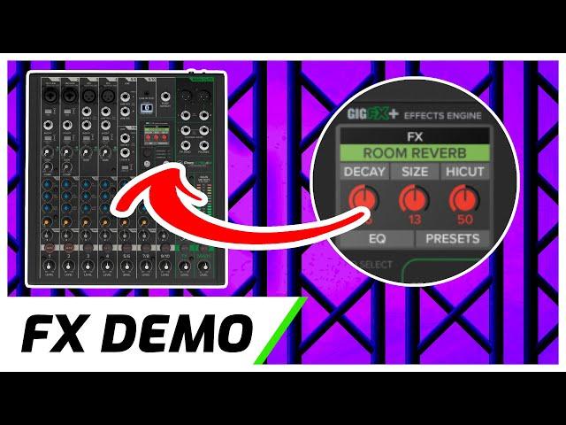 Mackie ProFX10v3+ | 12 x FX Demo & Overview