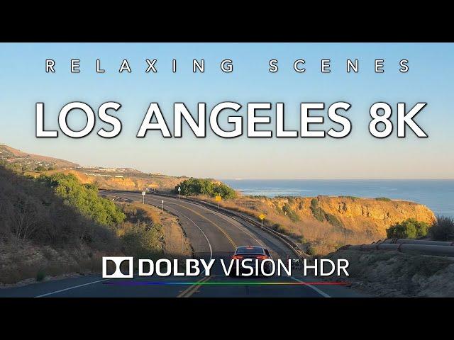 Driving Los Angeles Coast in 8K Dolby Vision HDR - Malibu to Huntington Beach