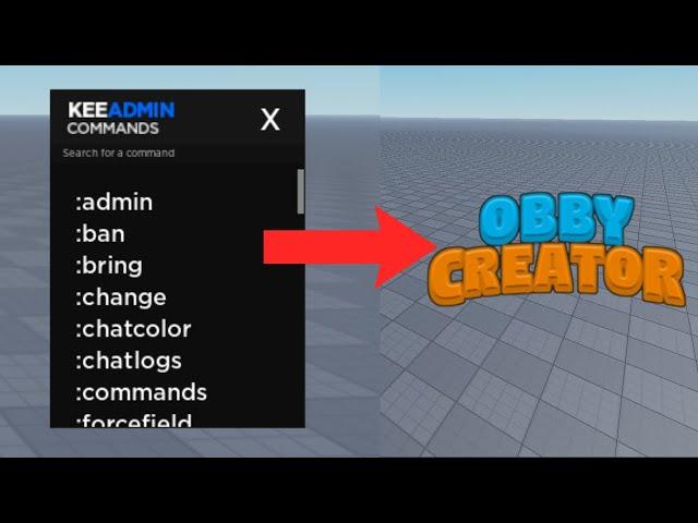 How to make ADMIN COMMANDS - Obby Creator