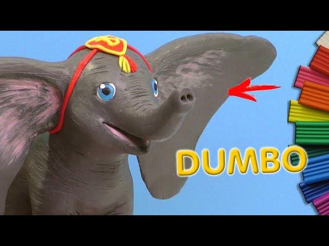 How to make a baby elephant Dumbo from clay