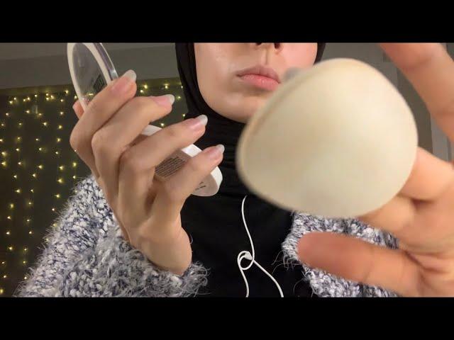 ASMR l Doing Your Date Makeup in 8 minute  (fast and agresive) "no talking"