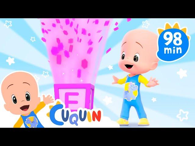 Vowels unboxing : learn the letters with Cuquin and more!  Videos & cartoons for babies