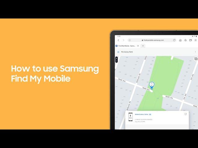 How to use Samsung Find My Mobile