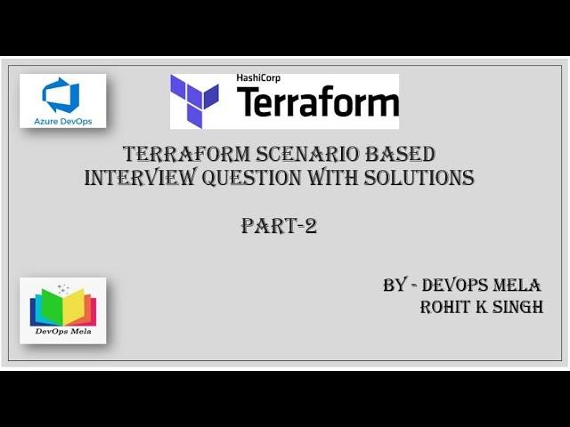 Part-2: Terraform Scenario-Based Interview Questions with Practical Solution | Azure #terraform