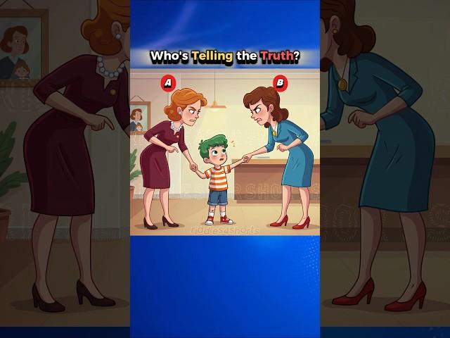Which of Them Is The Boy's Mother? #riddles #brainteasers #viralshorts