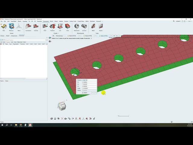 HyperMesh 2023: How to create Bolts(Fastener) use Connectors Functions