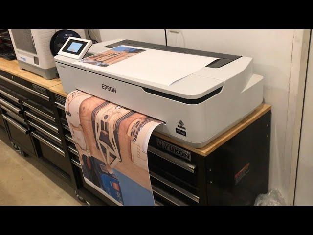 LOADING PAPER in epson SureColor t2170 24" wireless color wide format inkjet printer