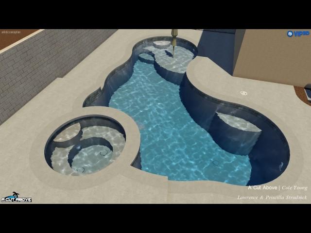 A Cut Above Pools 3D Pool Studio Design - Stradnick