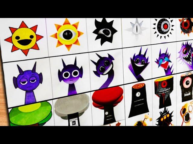 Drawing INCREDIBOX SPRUNKI ( ALL PHASES) Phase 1 vs Phase 2 vs Phase 3 vs Phase 4 vs Phase 5 vs... 6