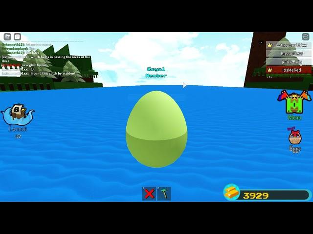 How to turn into an egg glitch in Roblox Build a boat for treasure (Read Description)