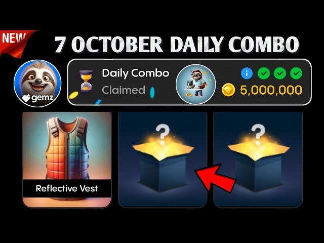 Gemz Daily Combo 7 October | Gemz Daily Code 7 October | Daily Combo Today