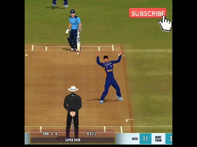 #668 || Bhuvi on || Eng need 6balls 14runs #cricket #shorts #realcricket22