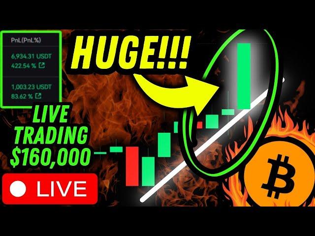  LIVE: BTC PUMPING NOW!! ($160,000 LONG TRADE)