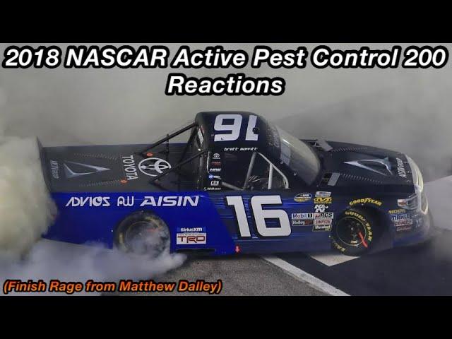 2018 NASCAR Active Pest Control 200 Reactions (Finish Rage From@gunghogun-ar-15)