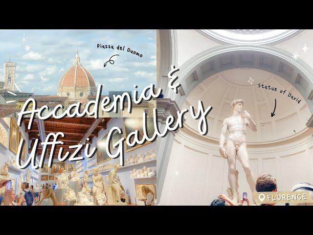 Accademia and Uffizi Gallery vlog!  Saw Statue of David for the first time in Florence, Italy 