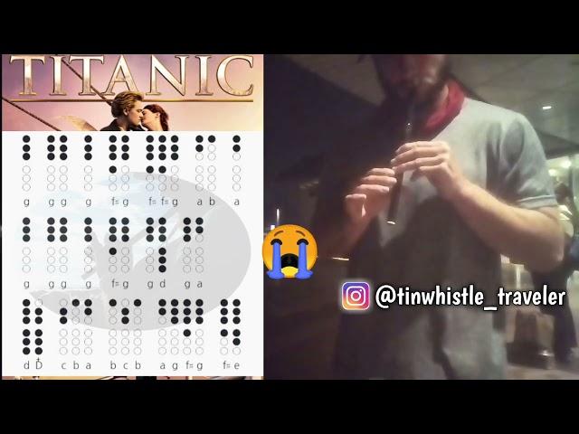 How to play Titanic - My Heart Will Go On - Tin Whistle Tutorial Tabs