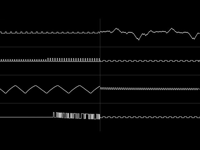 gyruss theme 2a03+5b [Oscilloscope View]