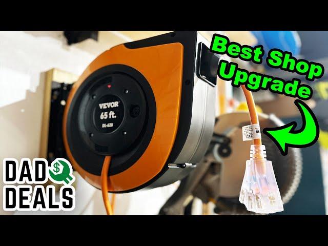 Every Garage Workshop Needs This! | VEVOR Cord Reel Tool Review | Dad Deals