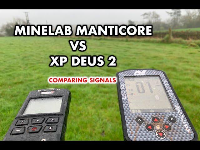 Minelab Manticore vs Xp deus 2 comparing signals