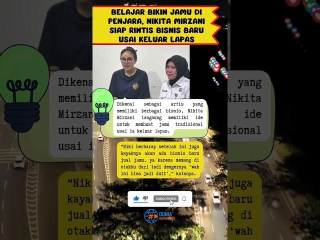 Belajar Bikin Jamu di Penjara, Nikita Mirzani Siap Rintis Bisnis Baru Usai Keluar Lapas #shortvideo