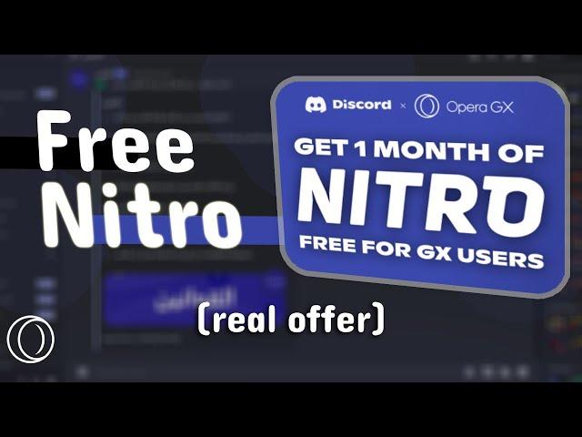 Get Your Free Discord Nitro From OPERA GX Now!!