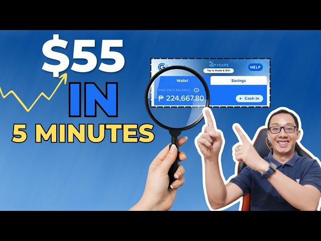 KUMITA SA GCASH NG $55 OR P3,162 IN JUST 5 MINUTES | KUMITA NG PERA SA ONLINE