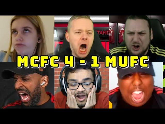 BEST COMPILATION | MAN CITY VS MAN UNITED 4-1 | LIVE WATCHALONG MUFC FANS CHANNEL