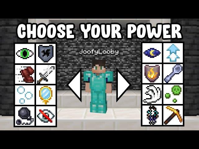 Minecraft but you can CHOOSE YOUR POWER...