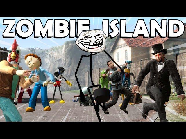 The Mystery Of ZOMBIE ISLAND! (Garry's Mod)