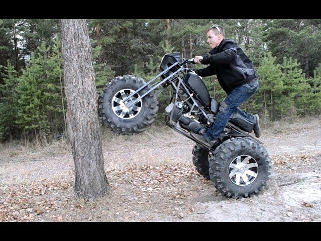 Полноприводный трицикл Васюган 3х3 берег Оби 2wd motorcycle