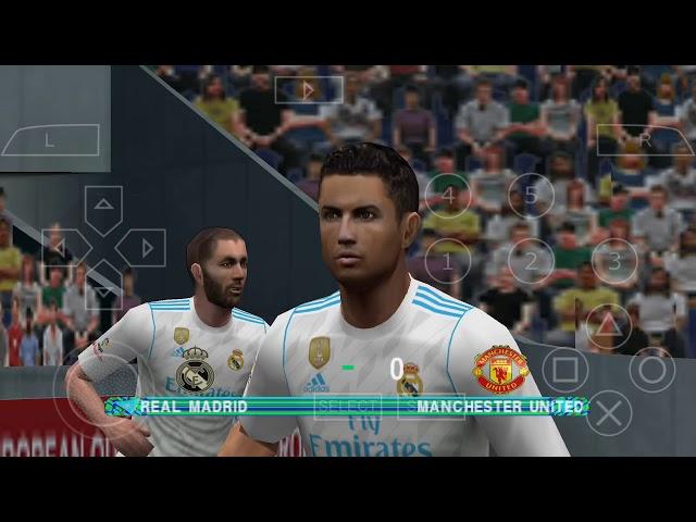 pes 2014 pes 2018 mod gameplay android ppsspp